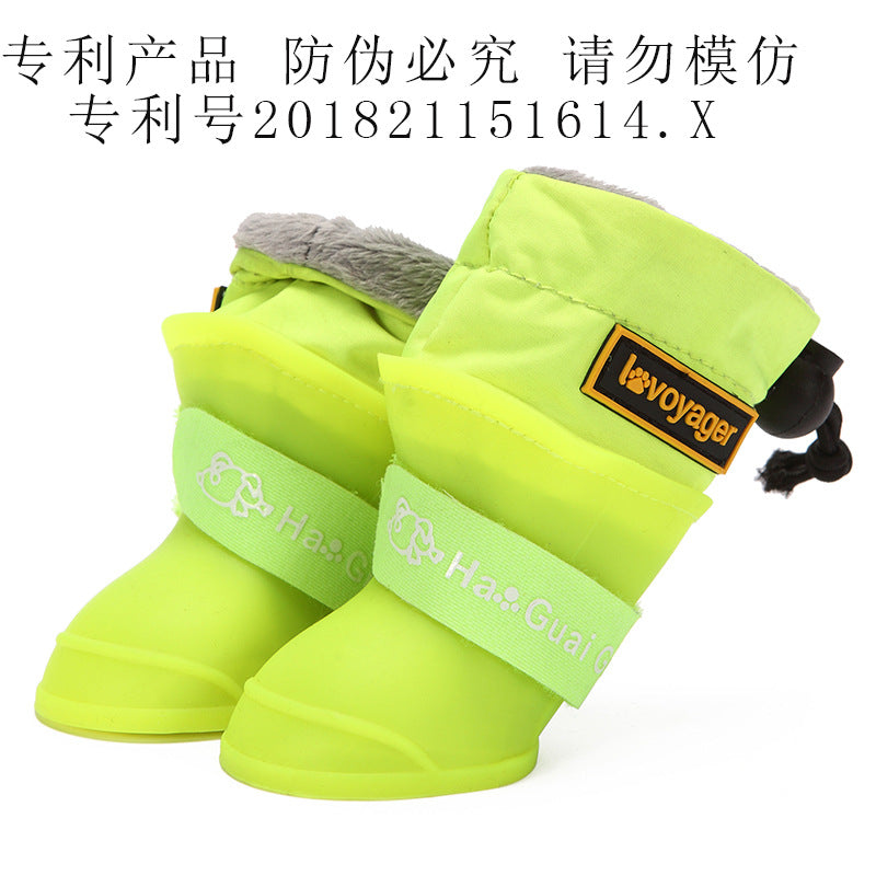 Dog Shoes, Silicone Rain Boots.Waterproof and Non-Slip