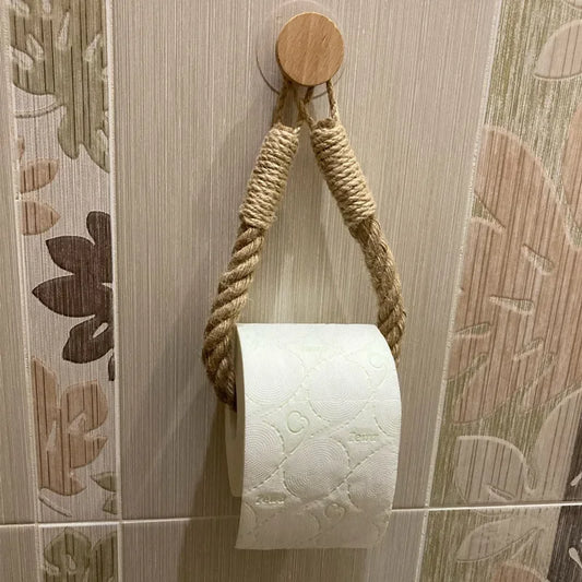 Toilet paper holder, hemp color Beige