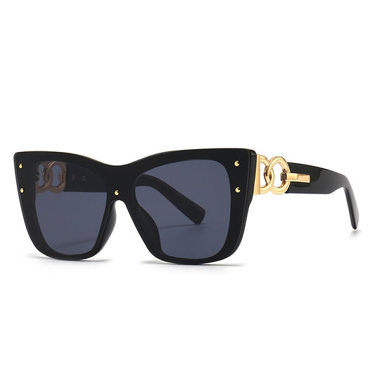 New fashion big frame cat eye sunglasses