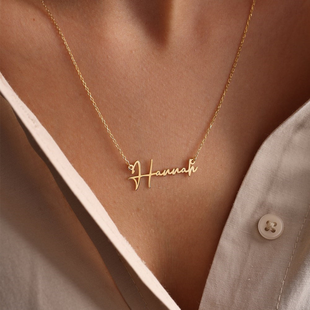 Necklace with English Letters