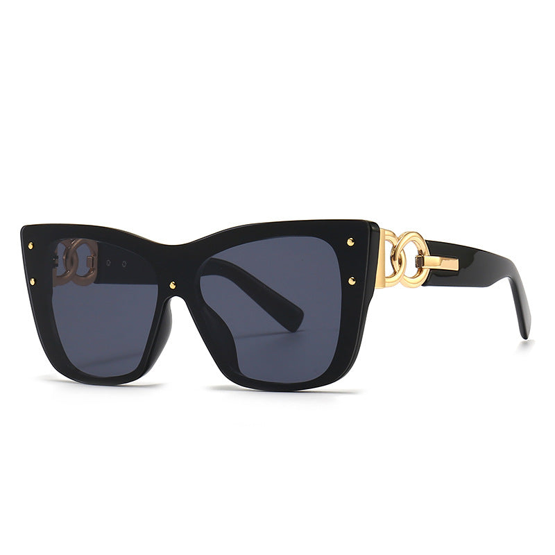 New fashion big frame cat eye sunglasses