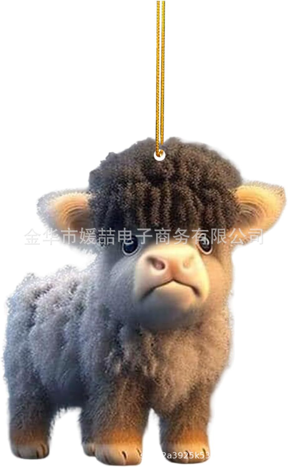 New Products Cute Cartoon Cow Car Pendant Home Tree Decoration Christmas