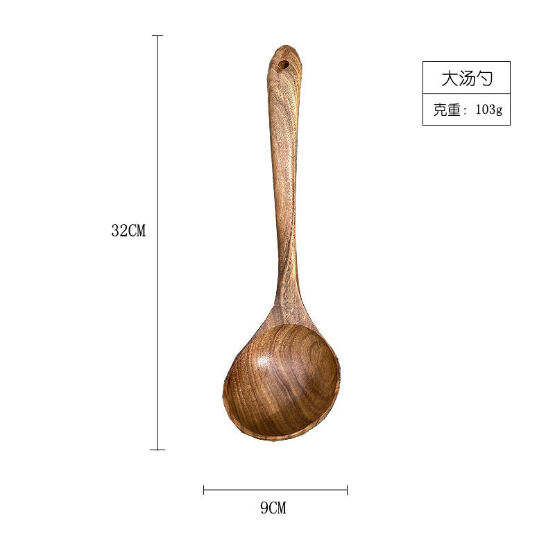 Acacia wood kitchen utensils