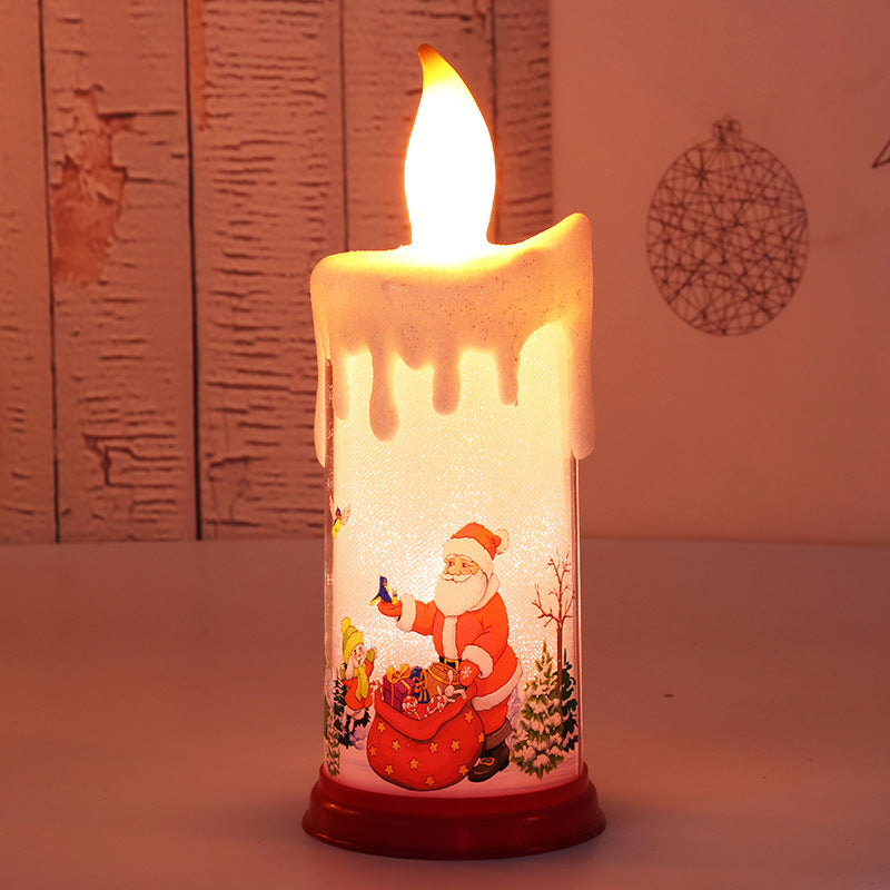 Simulation Flame Candle Santa Claus Decoration Night Light