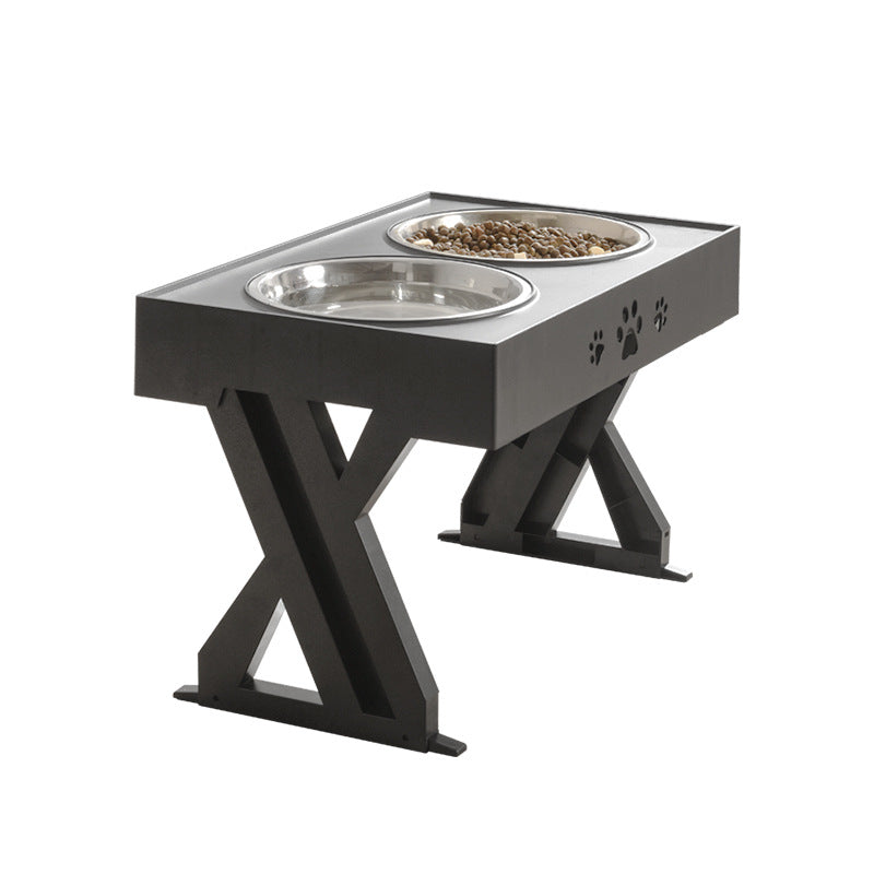 Dog Bowl, Adjustable Height, Large Capacity, Stainless Steel,