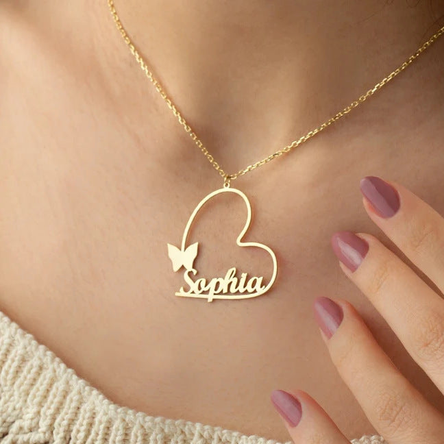 Necklace with high quality letters