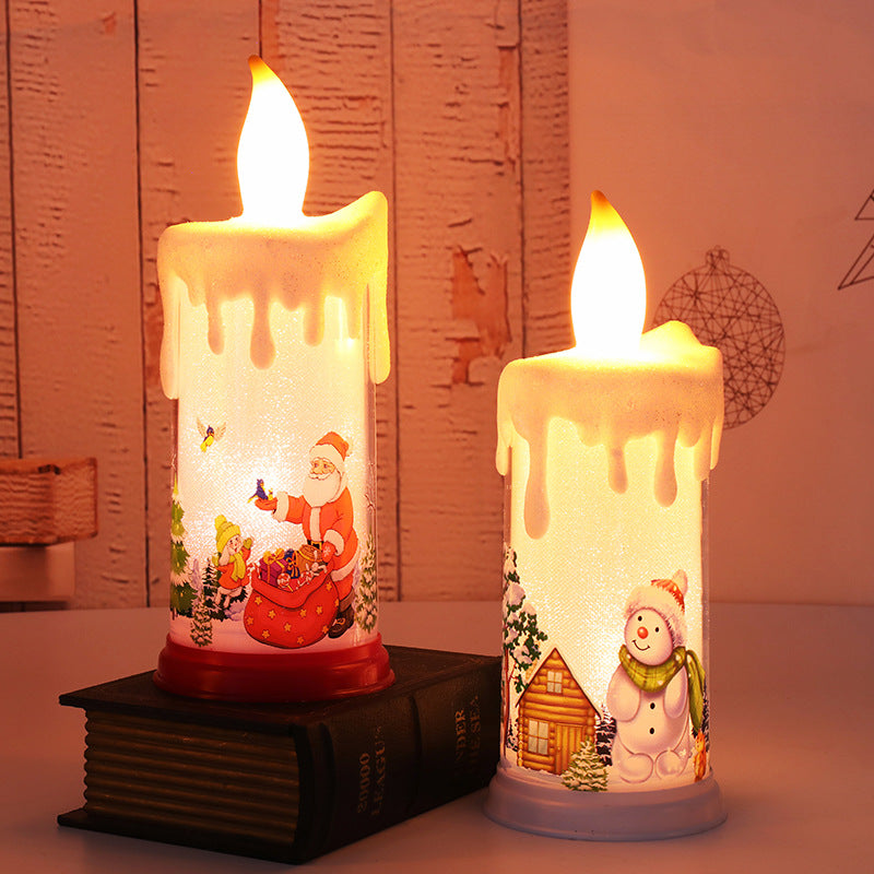 Simulation Flame Candle Santa Claus Decoration Night Light