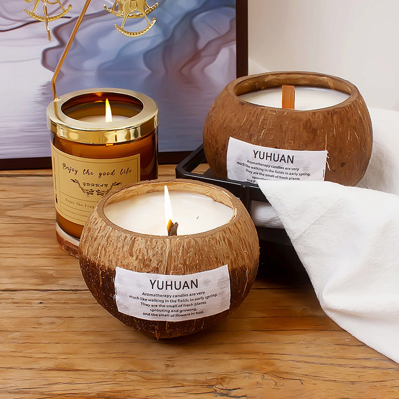 Coconut aromatherapy candle