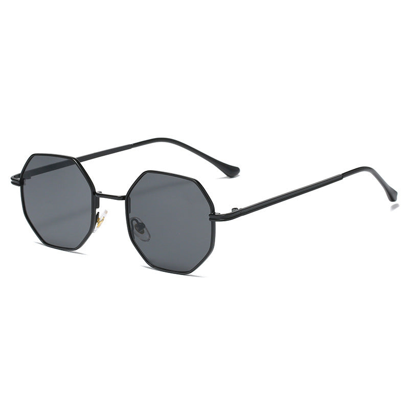 New Retro Small Frame Sunglasses Metal Octagonal For Men And Women