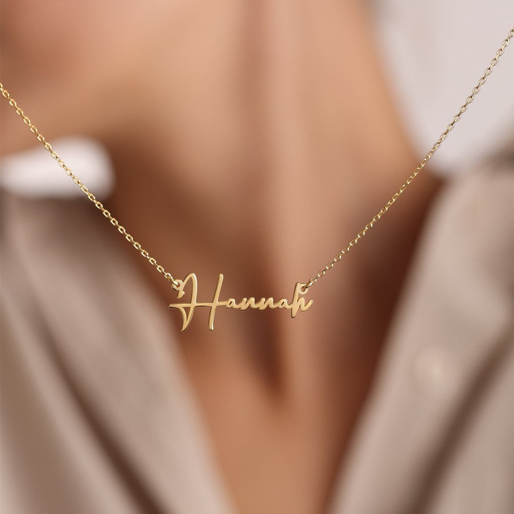 Necklace with English Letters