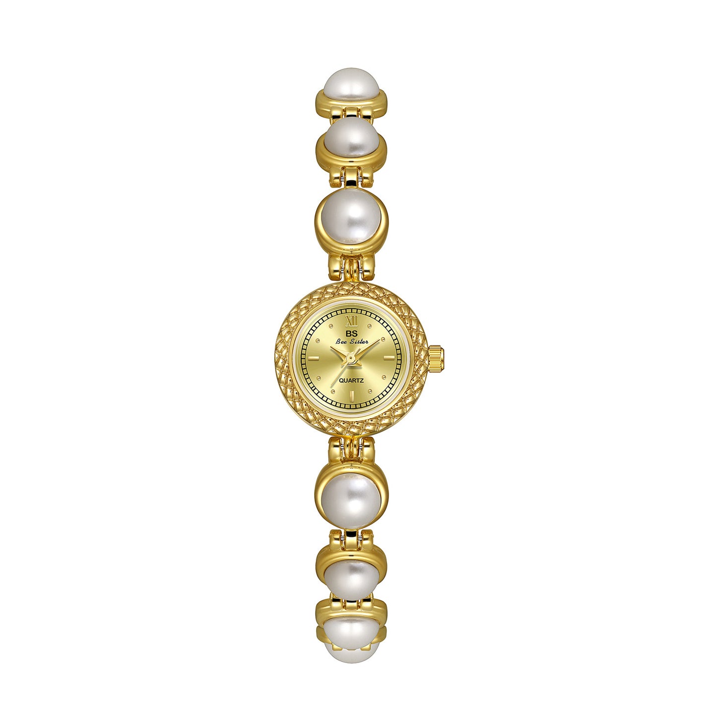 antique luxury pearl bracelet watch