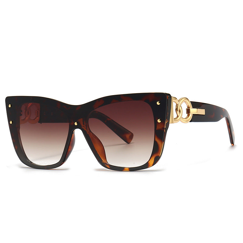 New fashion big frame cat eye sunglasses