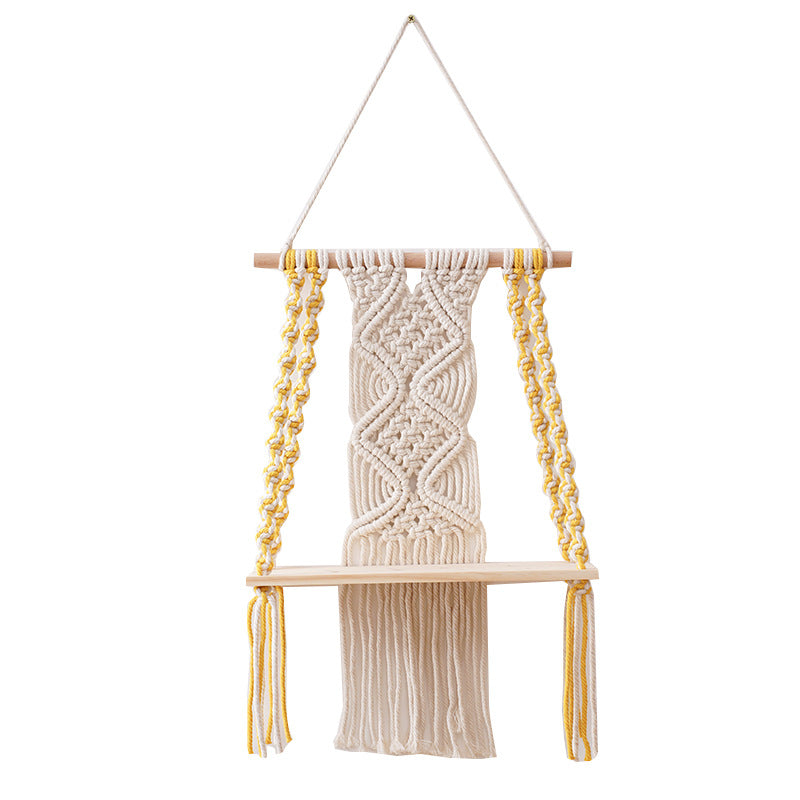 Cotton Rope Wall Hanging Bohemia Shelf