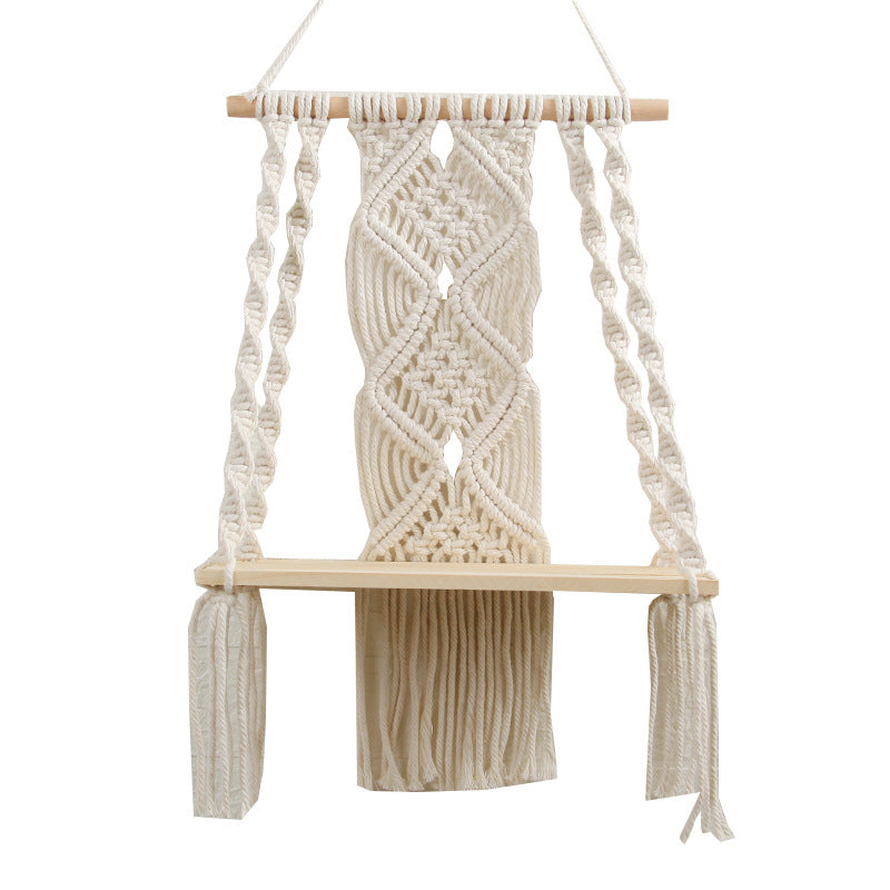 Cotton Rope Wall Hanging Bohemia Shelf