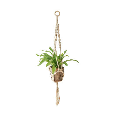 Bohemian Nordic Plant Basket Hanging Handwoven