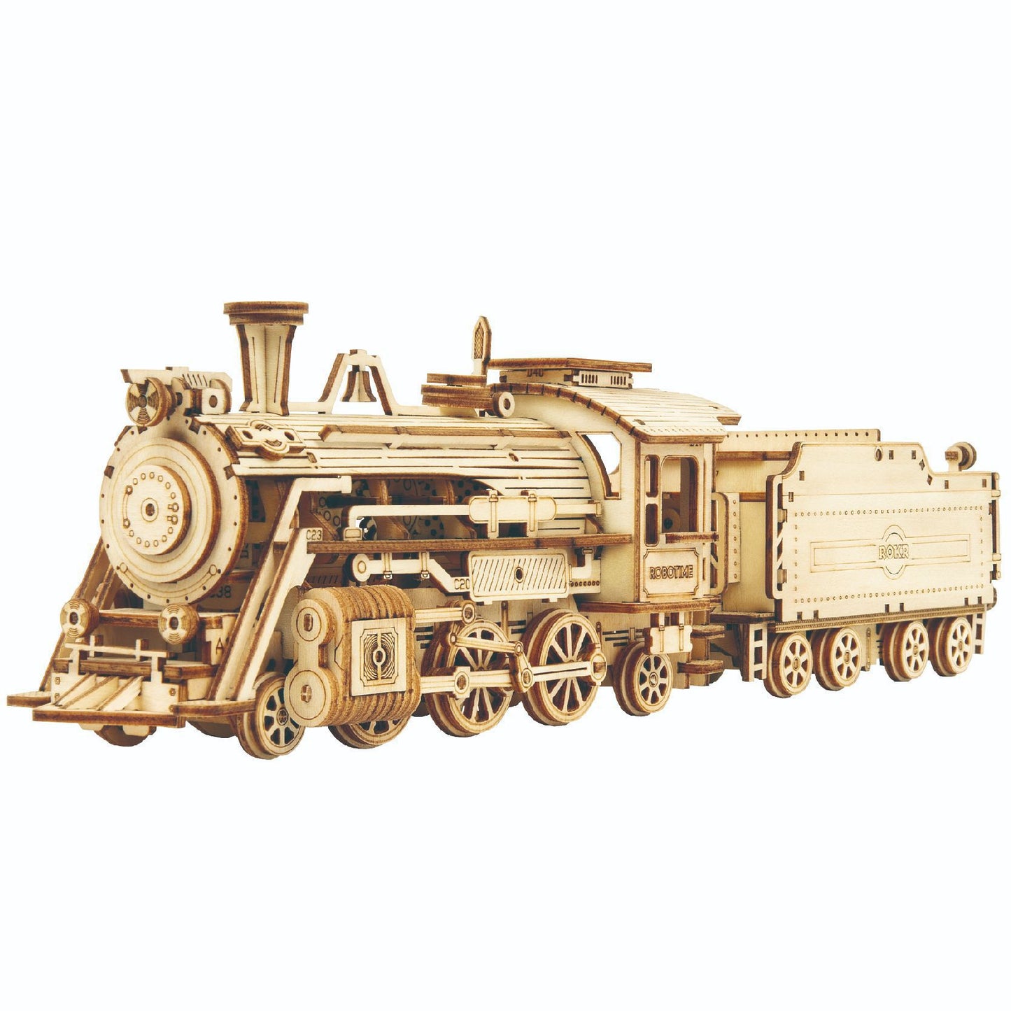 3D three-dimensional puzzle, wooden car model, steam train, truck, jeep,