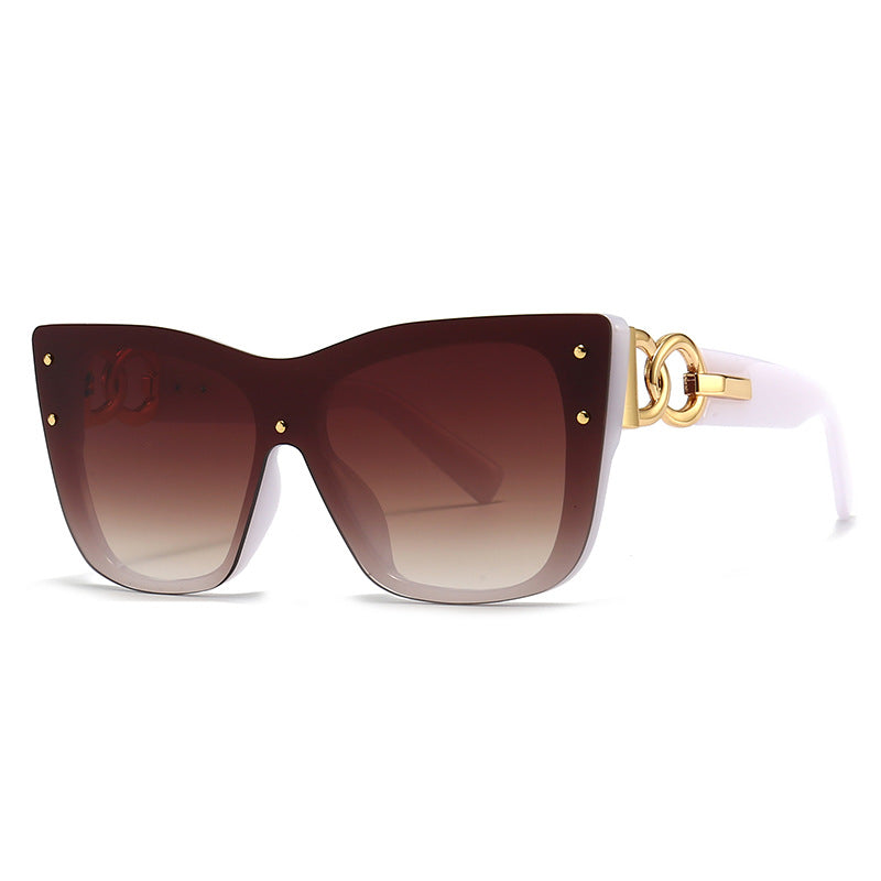 New fashion big frame cat eye sunglasses