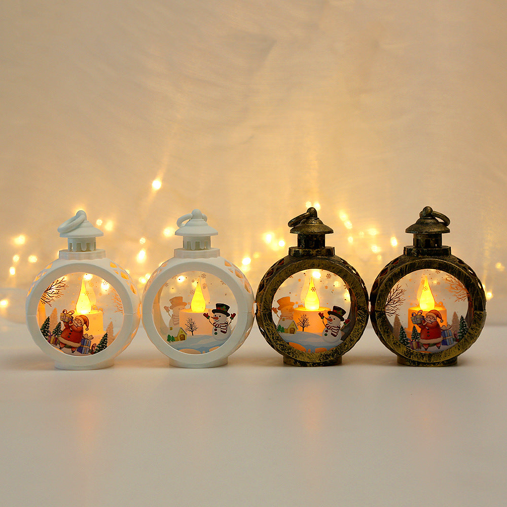 Christmas decorations, twinkle night light, pendant, desk candlestick, window decoration