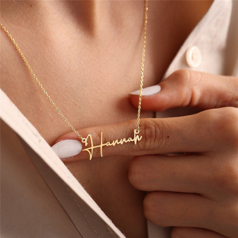 Necklace with English Letters