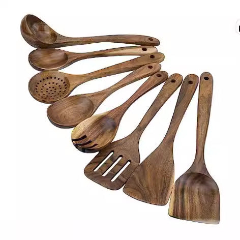 Acacia wood kitchen utensils