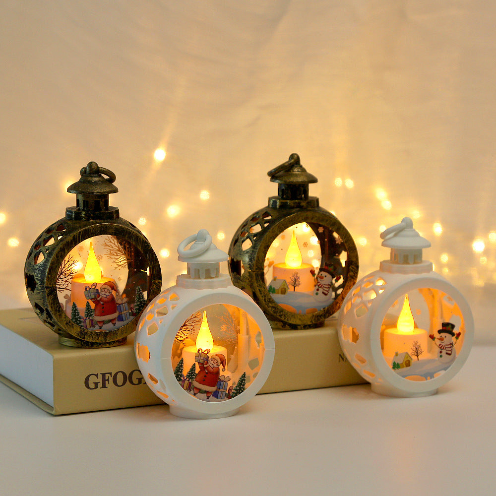 Christmas decorations, twinkle night light, pendant, desk candlestick, window decoration