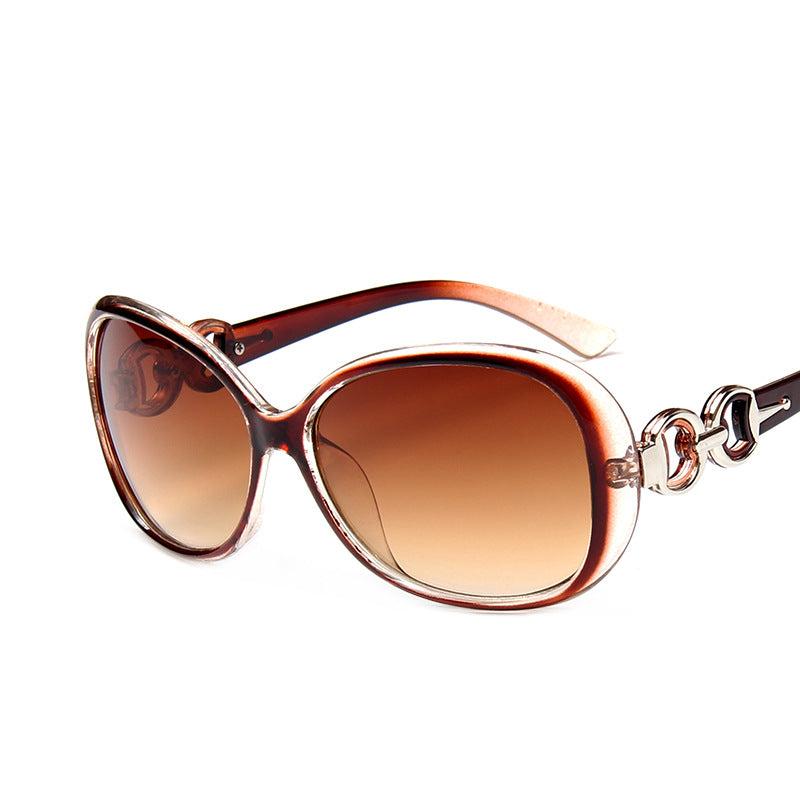 Trendy Sunglasses, European And American Large Frame Gradient Color