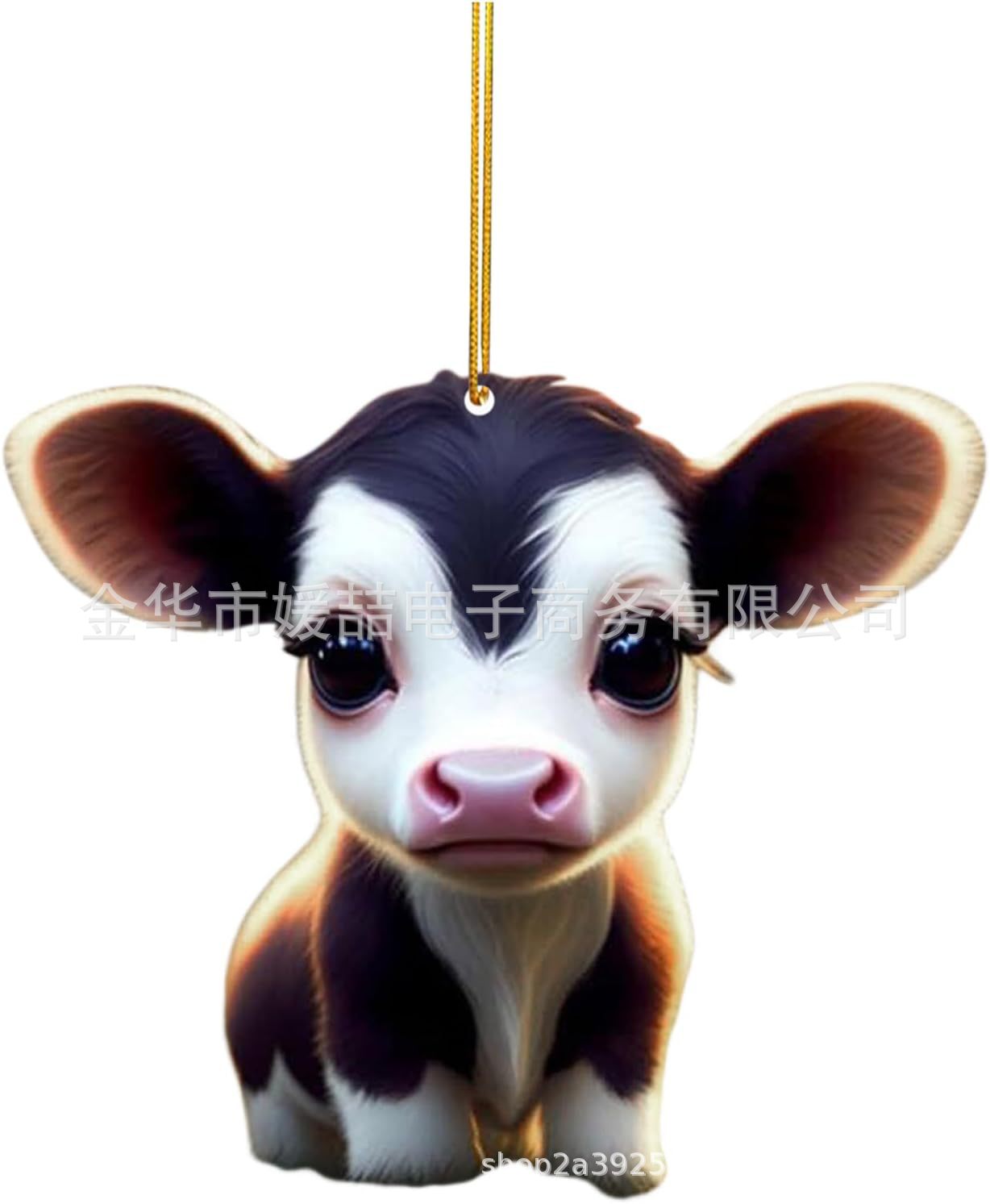 New Products Cute Cartoon Cow Car Pendant Home Tree Decoration Christmas