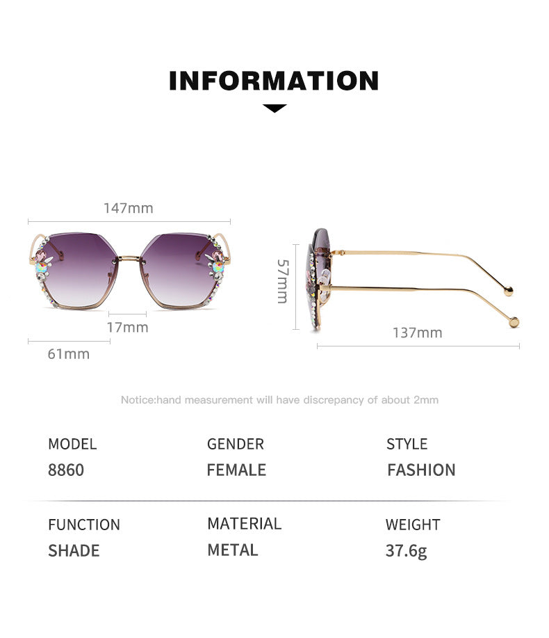 Fashionable brand sunglasses in different shades