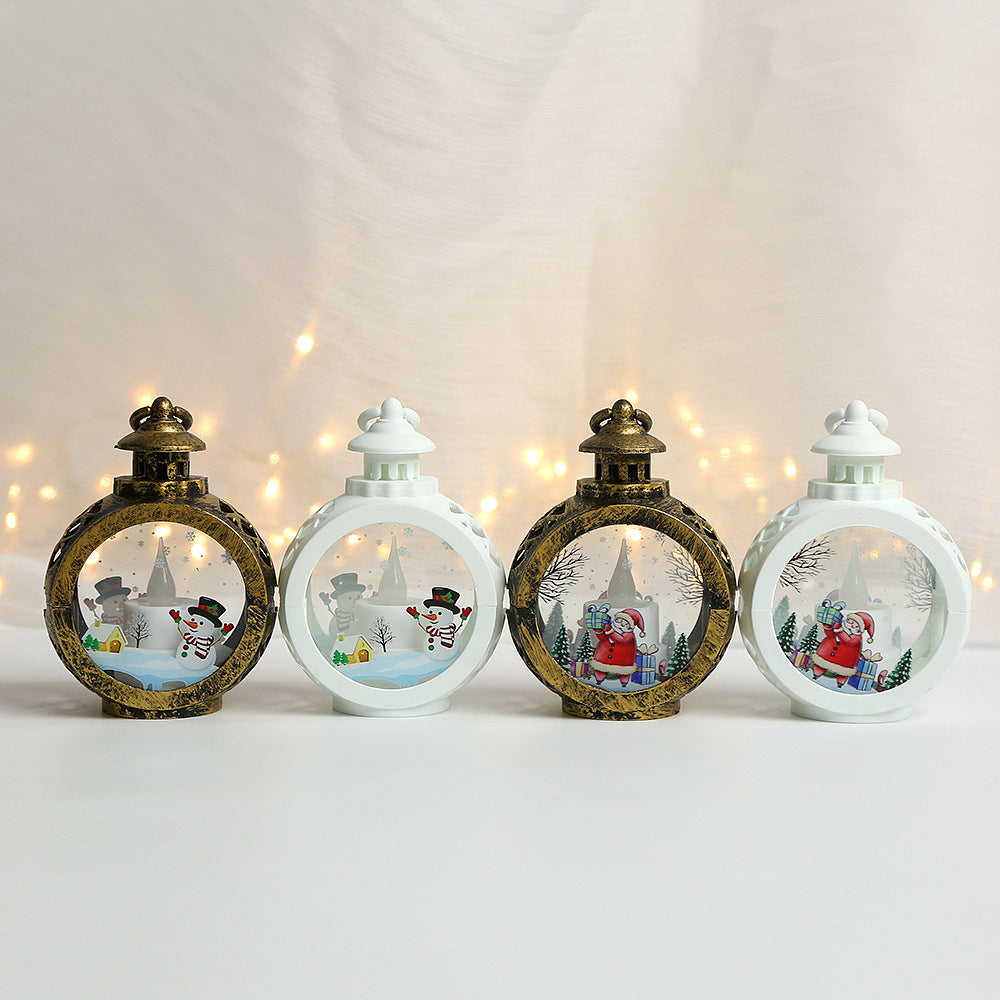 Christmas decorations, twinkle night light, pendant, desk candlestick, window decoration