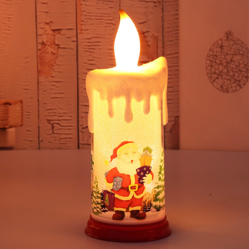 Simulation Flame Candle Santa Claus Decoration Night Light