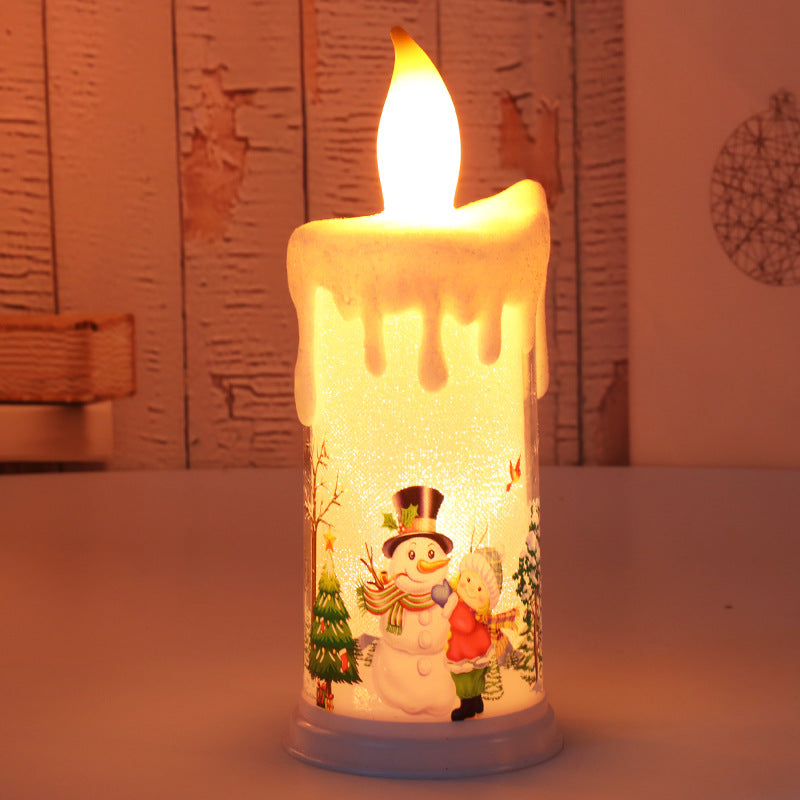 Simulation Flame Candle Santa Claus Decoration Night Light