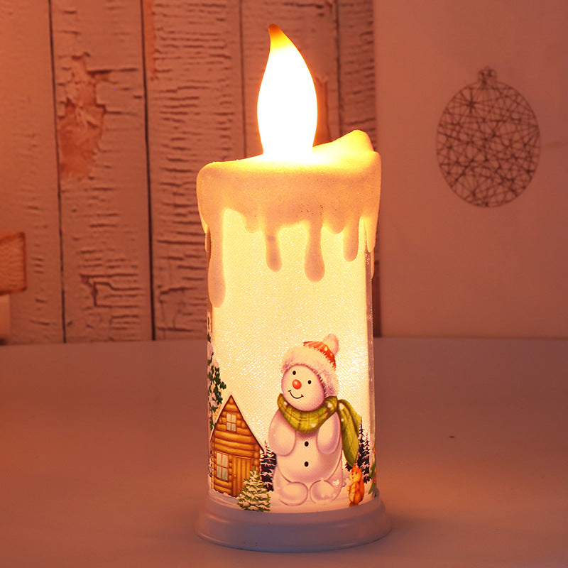 Simulation Flame Candle Santa Claus Decoration Night Light