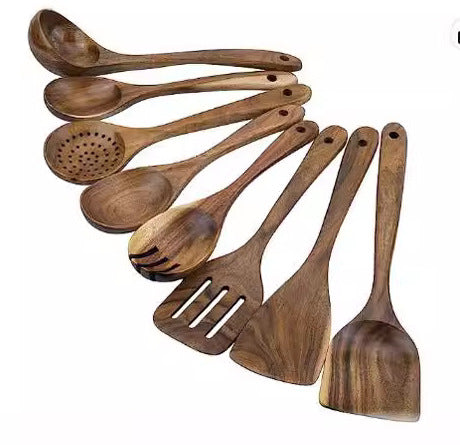 Acacia wood kitchen utensils