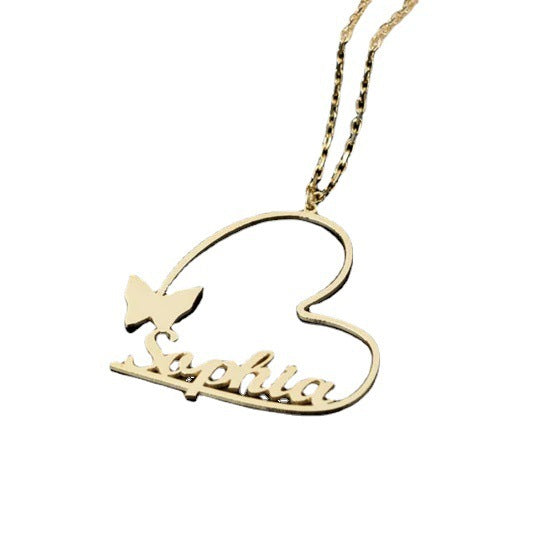 Necklace with high quality letters