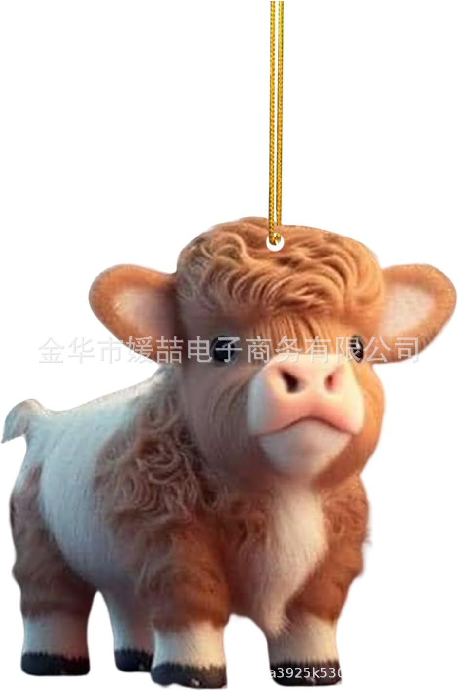 New Products Cute Cartoon Cow Car Pendant Home Tree Decoration Christmas