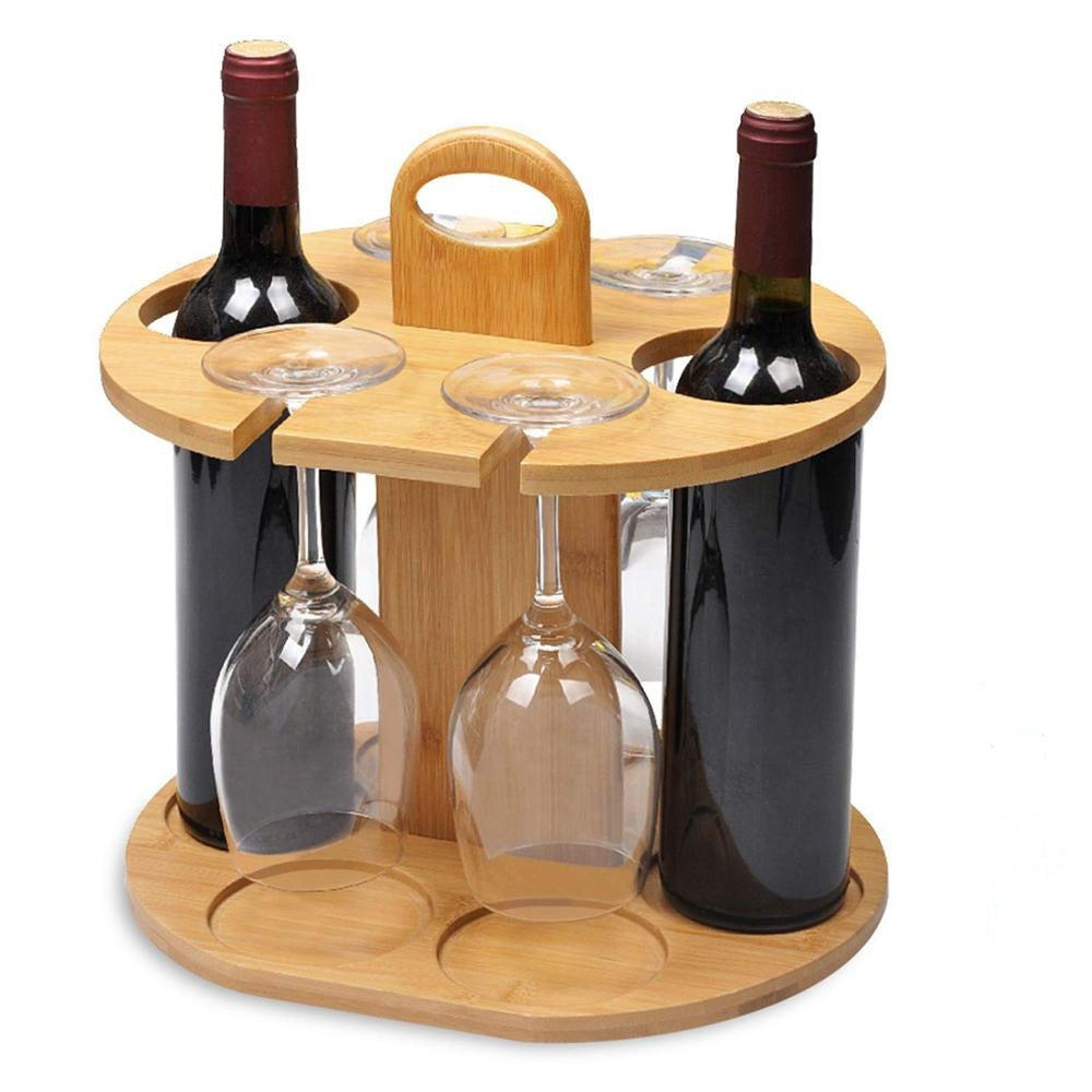 Outdoor Foldable Portable Wooden Wine Table