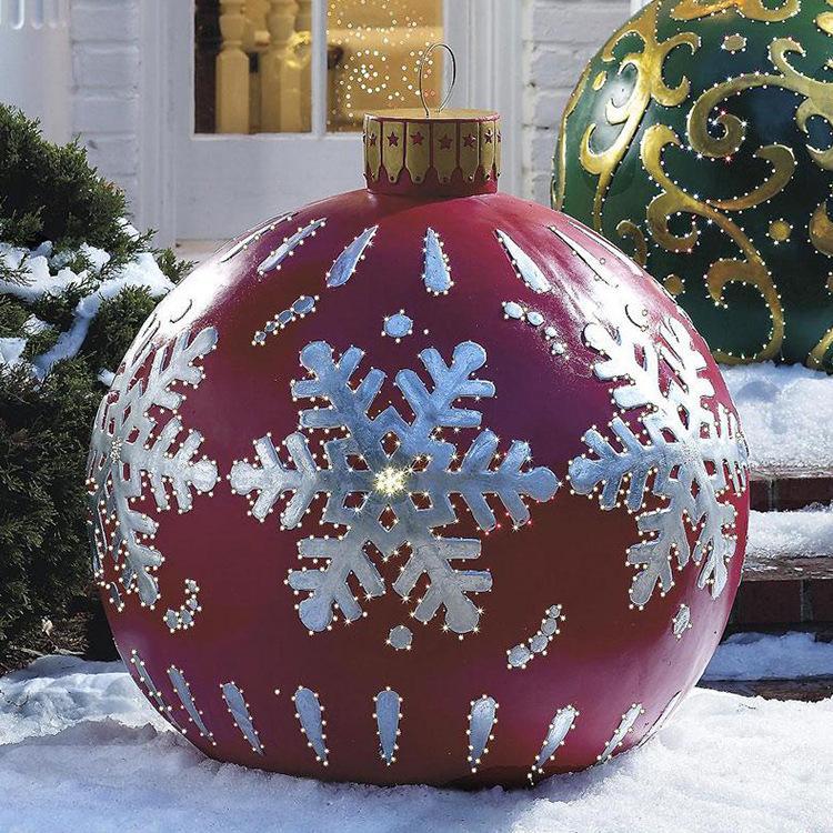 PVC Inflatable Toy Outdoor Fun Ball Christmas Ornament