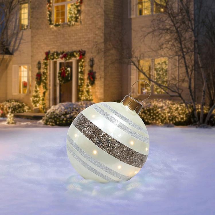 PVC Inflatable Toy Outdoor Fun Ball Christmas Ornament