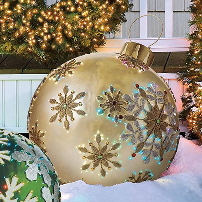 PVC Inflatable Toy Outdoor Fun Ball Christmas Ornament