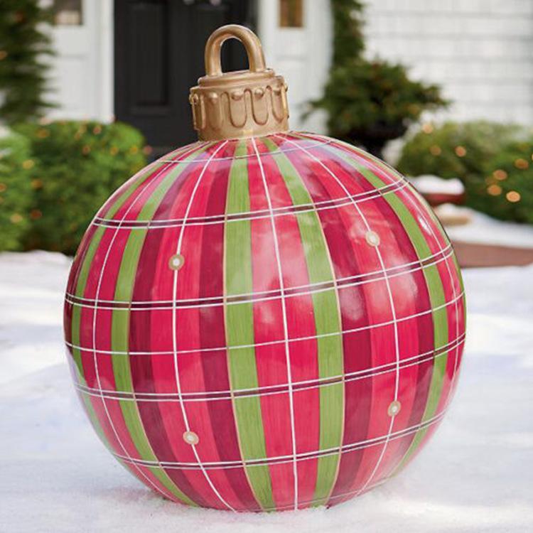 PVC Inflatable Toy Outdoor Fun Ball Christmas Ornament