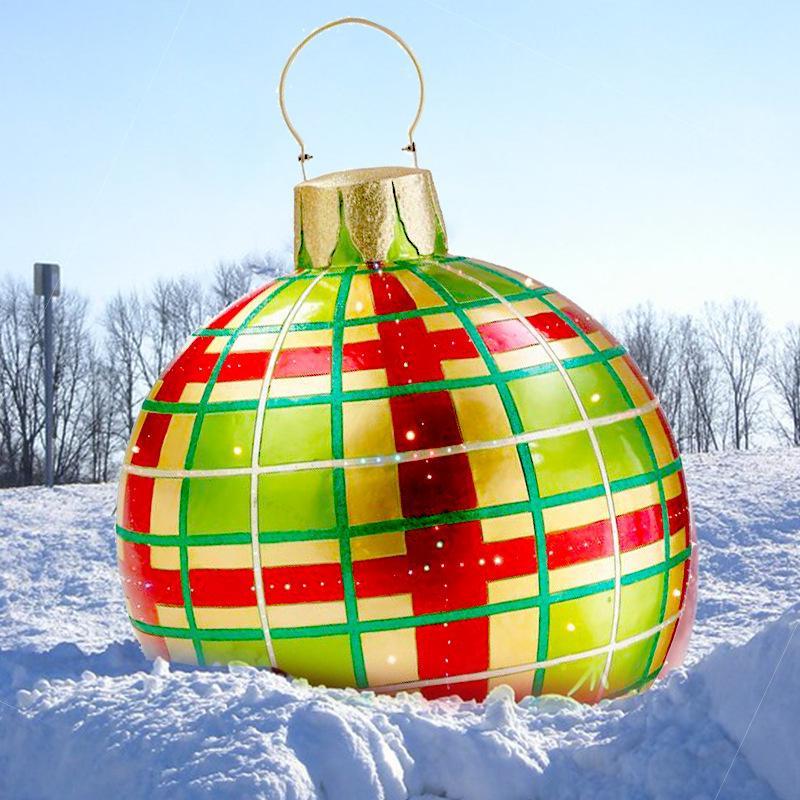 PVC Inflatable Toy Outdoor Fun Ball Christmas Ornament